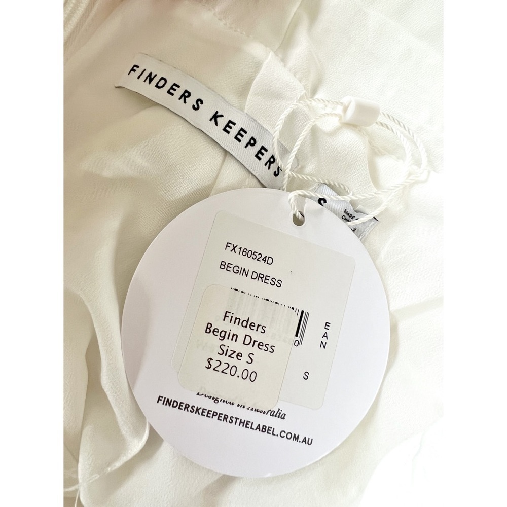 NWT Finders Keepers (Revolve Brand) Begin Lace Asymmetrical Hem Dress Small - Picture 7 of 9